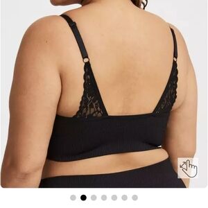 Torrid Black Lace Back Bralette